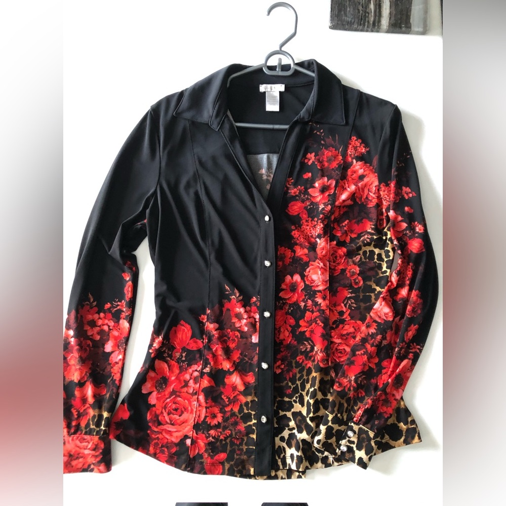 Cache Womens button down top size large